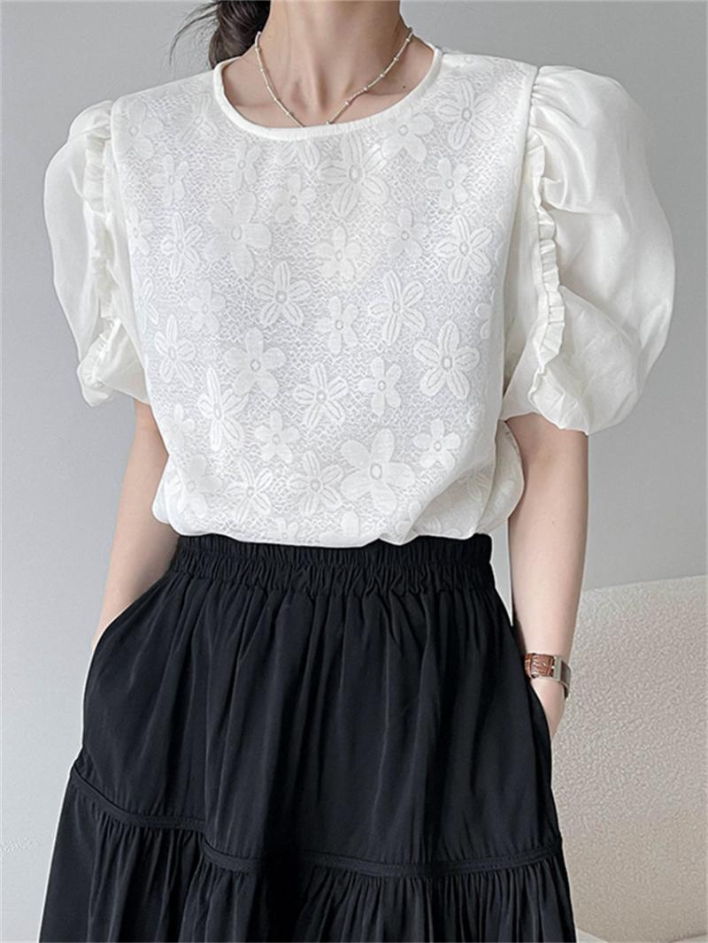 Women's Blouses & Shirts HziriP 2022 Retro Lace Women Loose Summer Chic Elegant Puff Sleeve Casual Streetwear Flowers Fashion OL BlusasWomen, Pink
Women's Blouses & Shirts HziriP 2022 Retro Lace Women Loose Summer Chic Elegant Puff Sleeve Casual Streetwear Flowers Fashion OL BlusasWomen, Pink