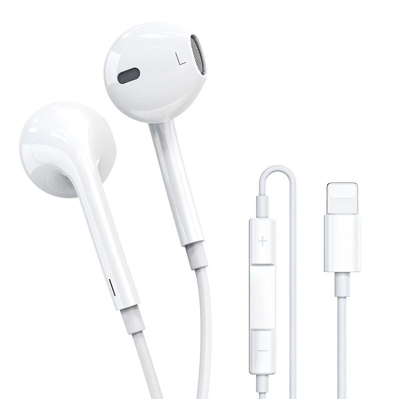 In Ear Earphone for iPhone SE 12 11 7 8 Plus XS MAX Pro Earphones Stereo Sound Wired Earbud Wire Control Bluetooth-compatible Headset Lightning port, White
In Ear Earphone for iPhone SE 12 11 7 8 Plus XS MAX Pro Earphones Stereo Sound Wired Earbud Wire Control Bluetooth-compatible Headset Lightning port, White