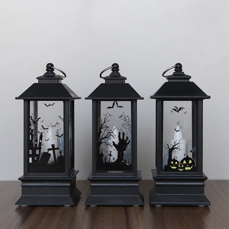 Halloween Decorations Led Candles Tea Light Pumpkin Ghost Hanging LED Lantern Lamp Horror Props Party Home Bar Decor 220816