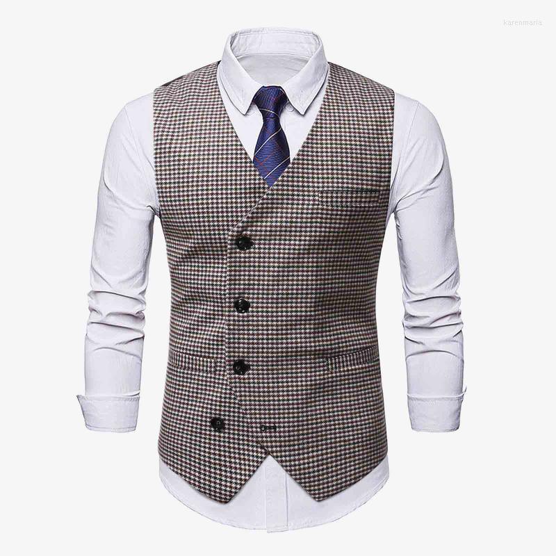 Men's Vests 2022 Suit Vest Men Jacket Sleeveless Swallow Gird Pattern Vintage Fashion Autumn Wedding Waistcoat Chaleco Traje Hombre Kare22, Brown
Men's Vests 2022 Suit Vest Men Jacket Sleeveless Swallow Gird Pattern Vintage Fashion Autumn Wedding Waistcoat Chaleco Traje Hombre Kare22, Brown