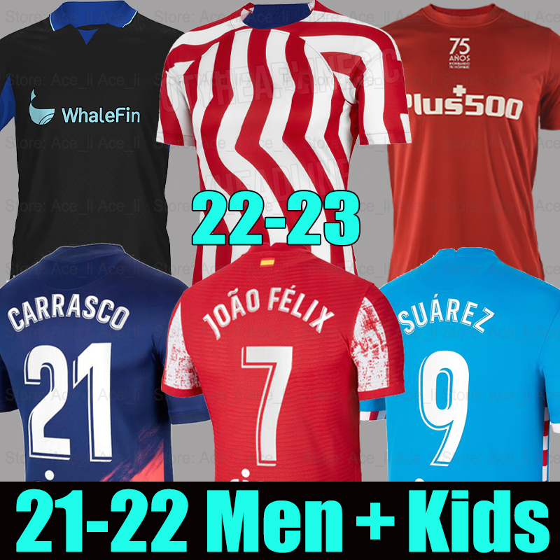 22 23 soccer jerseys SUAREZ ATLETICO JOAO FELIX MADRID Griezmann 2022 2023 M. LLORENTE KOKE CORREA CARRASCO R. DE PAUL 75th men kids kit camiseta football shirts, Kids 21-22 home
22 23 soccer jerseys SUAREZ ATLETICO JOAO FELIX MADRID Griezmann 2022 2023 M. LLORENTE KOKE CORREA CARRASCO R. DE PAUL 75th men kids kit camiseta football shirts, Kids 21-22 home