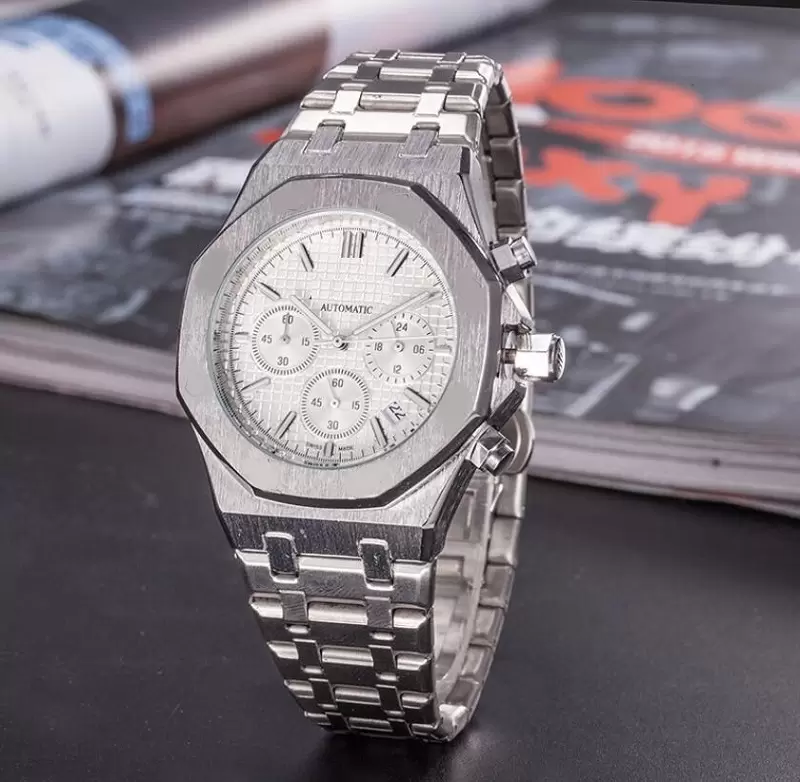 Mens automatic stopwatch watches 42mm stainless steel All Dials Working famous wristwatches sapphire full functional watch montre de luxe, C1
Mens automatic stopwatch watches 42mm stainless steel All Dials Working famous wristwatches sapphire full functional watch montre de luxe, C1