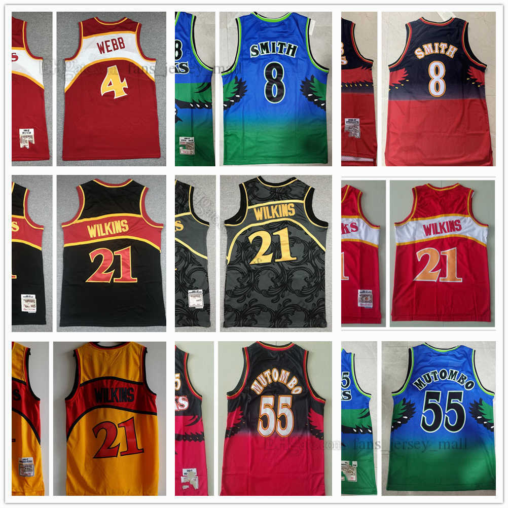 Youth Kids Men Basketball Jerseys 21 Dominique 55 Dikembe Wilkins Mutombo 8 Steve 4 Spud Smith Webb Retro Jersey, Same as picture
Youth Kids Men Basketball Jerseys 21 Dominique 55 Dikembe Wilkins Mutombo 8 Steve 4 Spud Smith Webb Retro Jersey, Same as picture