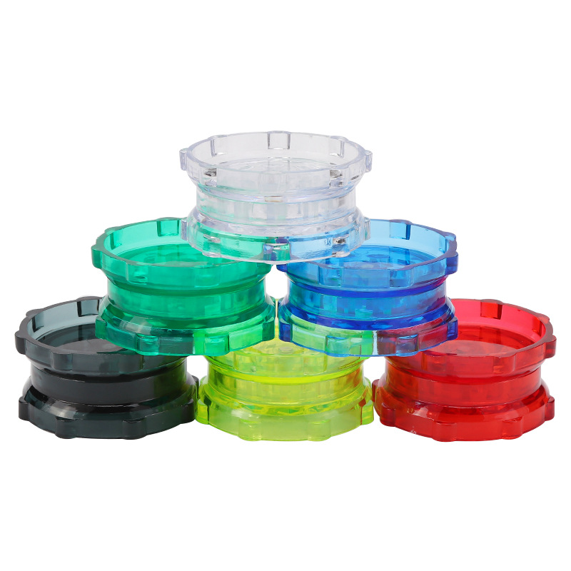 Smoke Grinder Two-layer plastic acrylic diameter 53mm translucent angular multi-color grinder smoking set
Smoke Grinder Two-layer plastic acrylic diameter 53mm translucent angular multi-color grinder smoking set