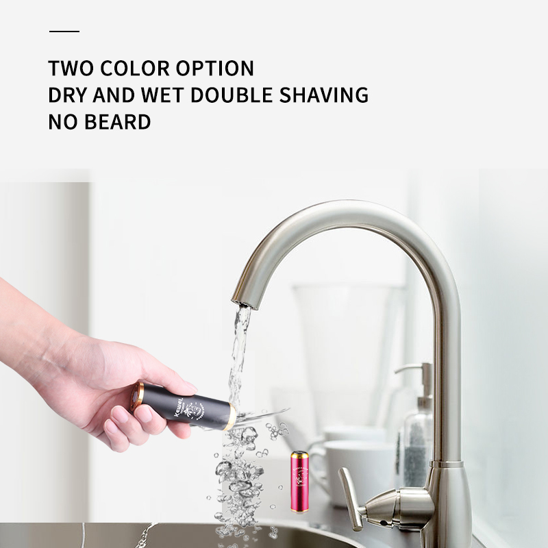 Kemei T10 Electric Shaver Wet and Dry Use Razor Men Rechargeable Portable Shaving Machine Beard Trimmer for Travel Business Trip 220322