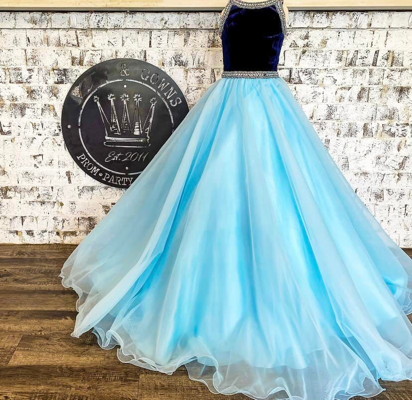 Little Miss Pageant Dress for Teens Juniors Toddlers 2022 Beading AB Stones Crystal Long Pageant Gown Girl Formal Party rosie Royal Blue Velvet Organz