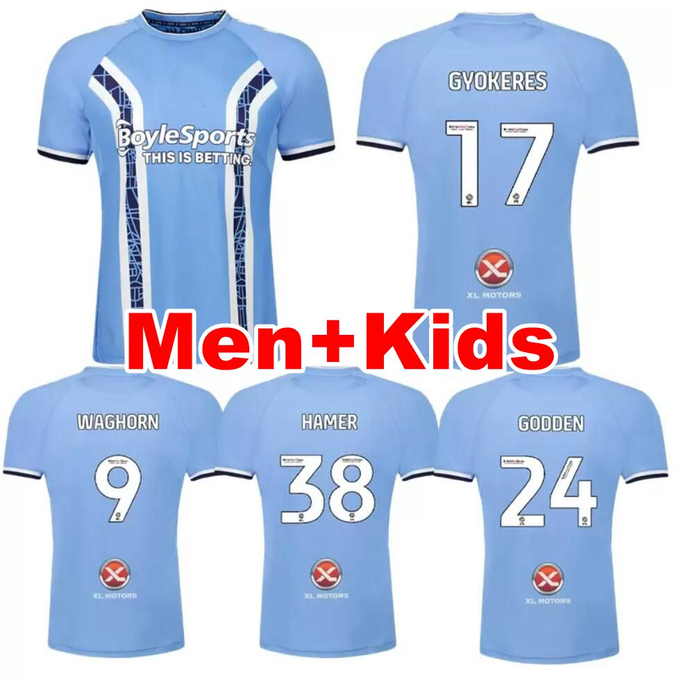 22 23 Coventry City soccer jersey 2022 2023 home blue 10 O Hare Sheaf 17 Gyokeres 24 Godden 38 Hamer men kids kit football shirts adult camiseta de futbol top thailand, 22 23 home +patch
22 23 Coventry City soccer jersey 2022 2023 home blue 10 O Hare Sheaf 17 Gyokeres 24 Godden 38 Hamer men kids kit football shirts adult camiseta de futbol top thailand, 22 23 home +patch