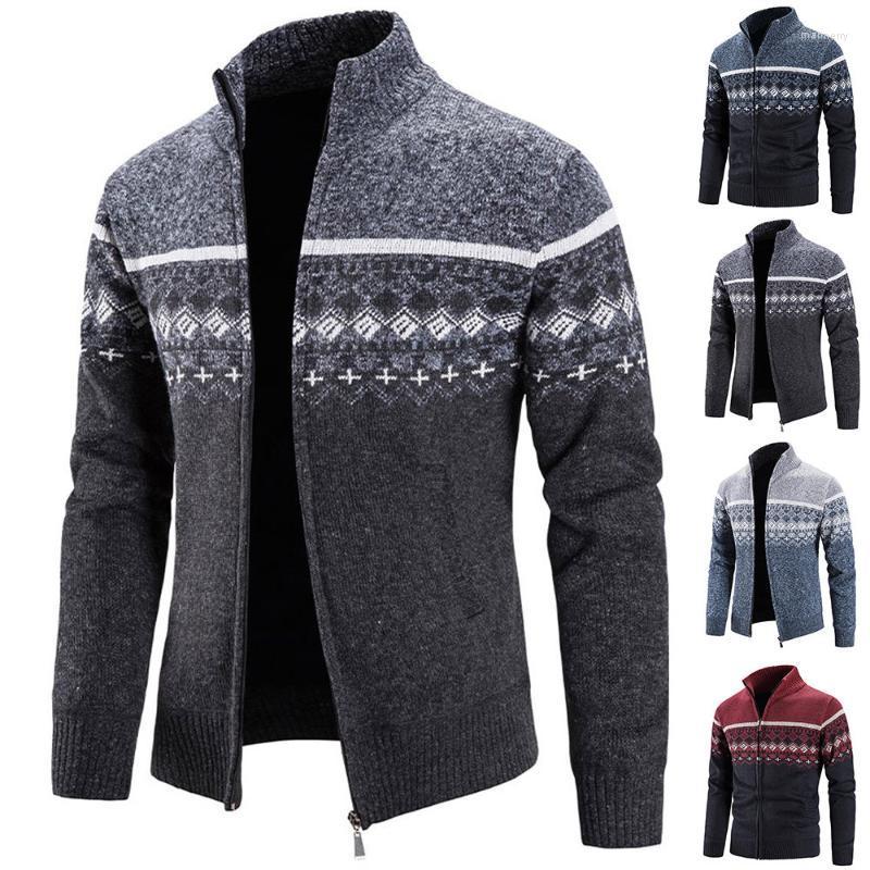 Men's Sweaters Winter Thicken Coat Stripe Patchwork Slim Autumn Stand Neck Zipper Knitted Warmer Jacket Casual Outwear Mari22, Blue
Men's Sweaters Winter Thicken Coat Stripe Patchwork Slim Autumn Stand Neck Zipper Knitted Warmer Jacket Casual Outwear Mari22, Blue