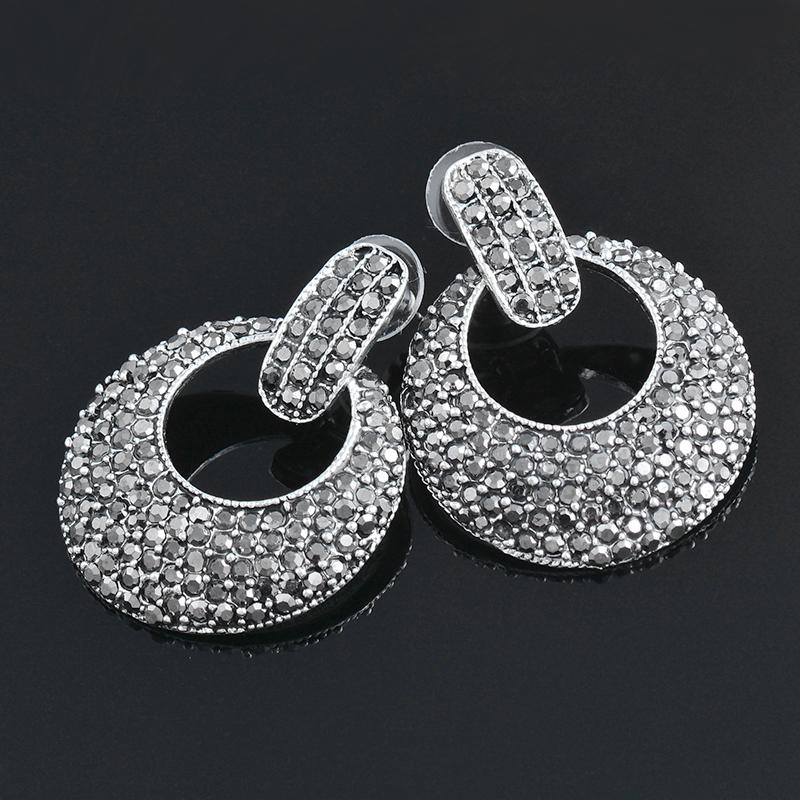 Dangle & Chandelier Gothic Style Dramatic Large Hoop Earrings Studded With Full Black Cubic Zirconia For Women Vintage Party Jewelry ZD1 KO5
Dangle & Chandelier Gothic Style Dramatic Large Hoop Earrings Studded With Full Black Cubic Zirconia For Women Vintage Party Jewelry ZD1 KO5