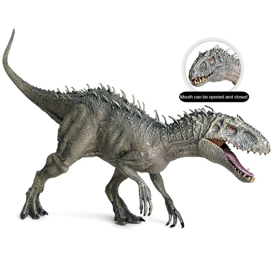Plastic Jurassic Indominus Rex Action Figures Open Mouth Dinosaur World Animals Model Kid Toy Gift Toys For Children Gifts 30 LJ2