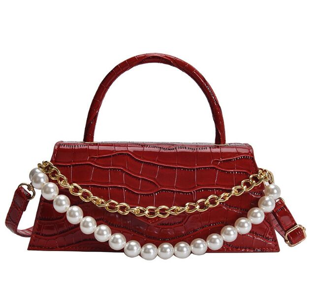 New Designer Green Pearl Chain Shoulder Bags Crocodile Pattern PU Leather Crossbody Bag Luxury Women Handbag Underarm Bag, About(28cm-12cm-7cm)
New Designer Green Pearl Chain Shoulder Bags Crocodile Pattern PU Leather Crossbody Bag Luxury Women Handbag Underarm Bag, About(28cm-12cm-7cm)