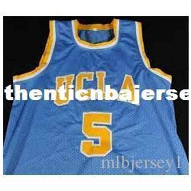Cheap Custom Baron Davis #5 Ucla Bruins Blue Stitched College University Basketball Jersey Any Name and Letter vest Shirt