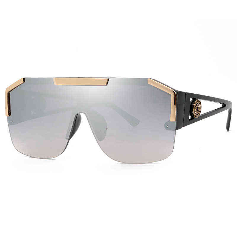 Sun glass new fashion frameless conjoined piece men's and women's sunglasses