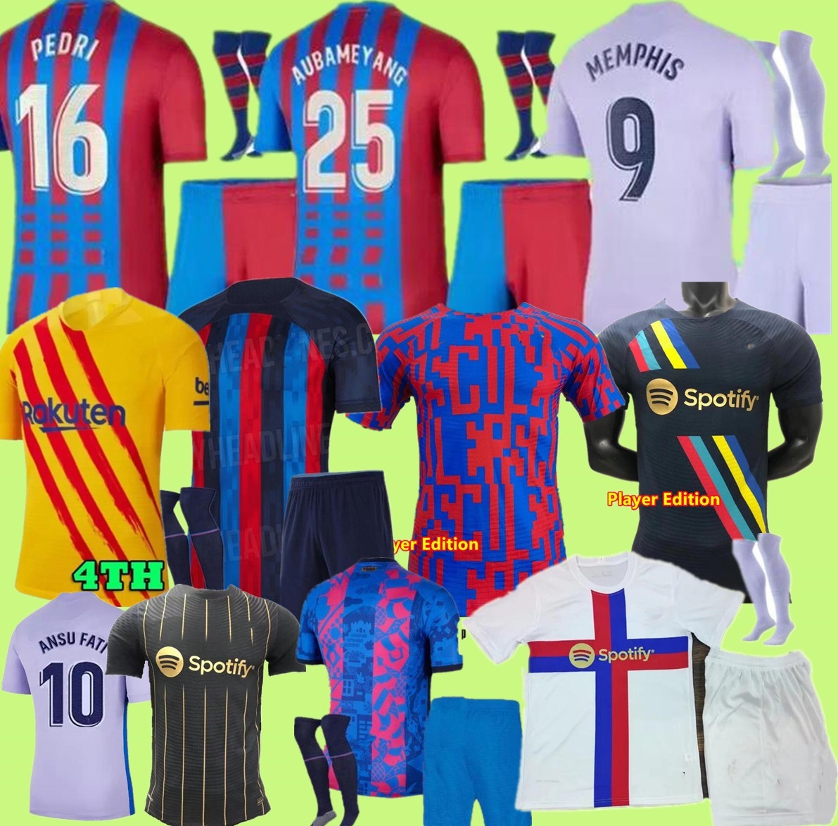 Camisetas Barcelona MEMPHIS PEDRI ADAMA AUBA soccer jersey FERRAN 21 22 23 ANSU FATI 2021 2022 2023 GAVI F. DE JONG DEST kit shirt men kids sets socks, Black
Camisetas Barcelona MEMPHIS PEDRI ADAMA AUBA soccer jersey FERRAN 21 22 23 ANSU FATI 2021 2022 2023 GAVI F. DE JONG DEST kit shirt men kids sets socks, Black