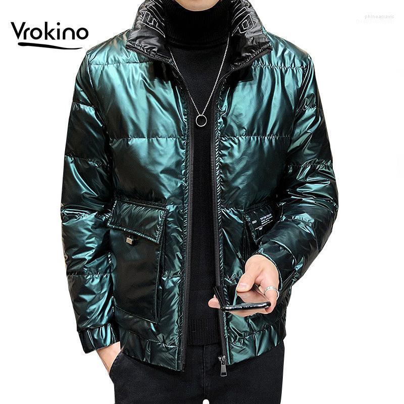 Men's Down & Parkas VROKINO Winter Stand-up Collar Jacket Black Shiny Thick Warm White Duck Parka Phin22
Men's Down & Parkas VROKINO Winter Stand-up Collar Jacket Black Shiny Thick Warm White Duck Parka Phin22