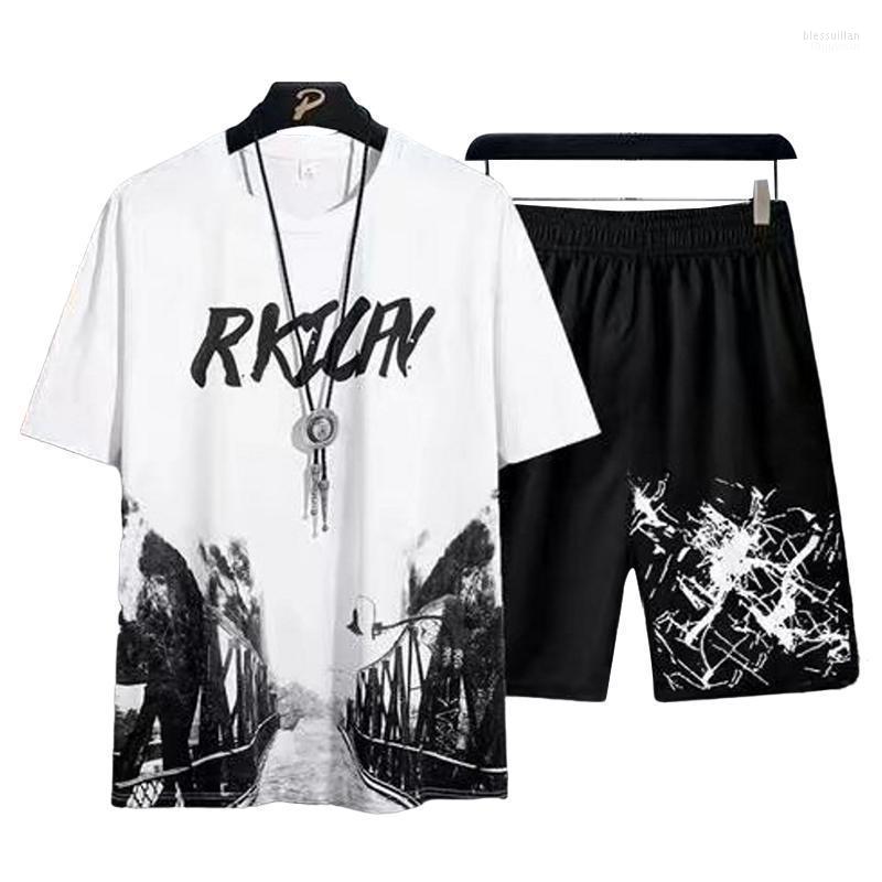 Men's T-Shirts Summer Men T-Shirt Two Piece Set 2022 Printed Mens Streetwear Shorts Round Neck Breathable Casual Wear M-5XLMen's Bles22, Nfz75black
Men's T-Shirts Summer Men T-Shirt Two Piece Set 2022 Printed Mens Streetwear Shorts Round Neck Breathable Casual Wear M-5XLMen's Bles22, Nfz75black