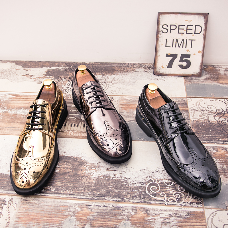 Men Shoes PU Leather Dress New Fashion High-quality Design Round Toe Lace Up Decoration Comfortable Classic Hot Sales DH907, Clear
Men Shoes PU Leather Dress New Fashion High-quality Design Round Toe Lace Up Decoration Comfortable Classic Hot Sales DH907, Clear