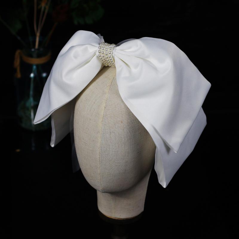 Headpieces Elegant Wedding Bridal Headband Soft Tulle Satin Bow Imitation Pearls Brides HeadpieceHeadpieces
Headpieces Elegant Wedding Bridal Headband Soft Tulle Satin Bow Imitation Pearls Brides HeadpieceHeadpieces
