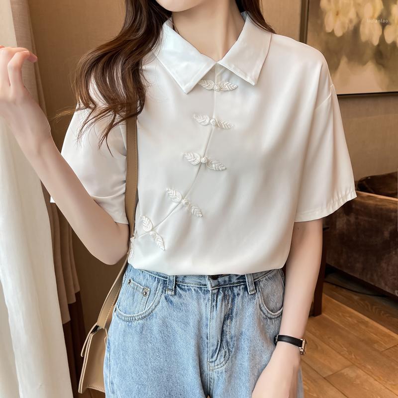Women' Blouses & Shirts White Shirt Female Summer 2022 Design Feeling Improved Cheongsam Button Collar Loose Niche Chiffon Blouse, See chart
Women' Blouses & Shirts White Shirt Female Summer 2022 Design Feeling Improved Cheongsam Button Collar Loose Niche Chiffon Blouse, See chart