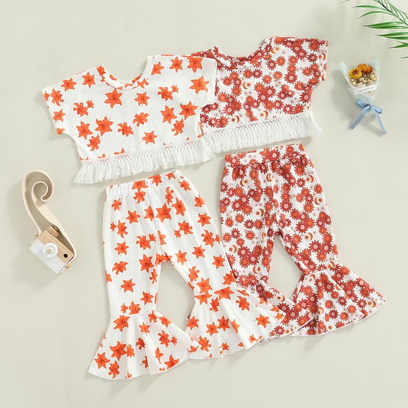 Clothing Sets 2022-04-06 Wallarenear 0-5Years Toddler Baby Girls Summer 2Pcs Outfit Short Sleeve Tassel Hem Tops Floral Flared PantsClothing
Clothing Sets 2022-04-06 Wallarenear 0-5Years Toddler Baby Girls Summer 2Pcs Outfit Short Sleeve Tassel Hem Tops Floral Flared PantsClothing