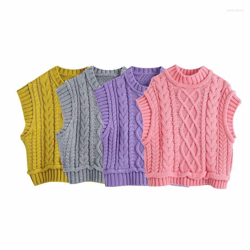 Women' Sweaters Autumn And Winter Women' Fashion All-match Solid Color Eight-strand Knitted Round Neck Pullover Vest Sweater TopWomen
Women' Sweaters Autumn And Winter Women' Fashion All-match Solid Color Eight-strand Knitted Round Neck Pullover Vest Sweater TopWomen