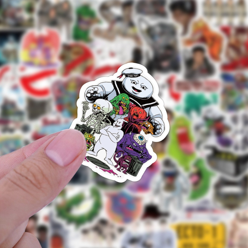 50Pcs/Lot Funny Comedy Movies Ghostbusters Stickers Graffiti Stickers for DIY Luggage Laptop Skateboard Motorcycle Bicycle Sticker