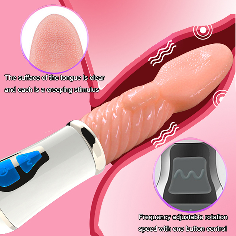 10 Modes Oral Licking Tongue Vibrators for Women G-spot Clitoris Stimulation Powerful Vibrator Female Sex Toys Adults 18 220317