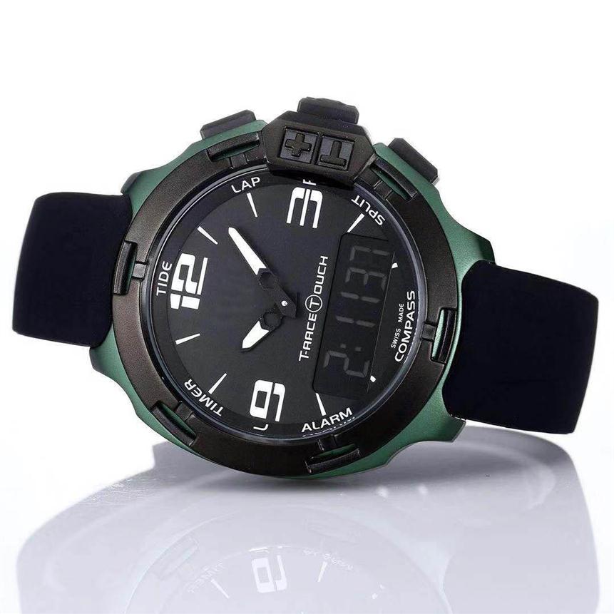 Whole T Race Touch T081 Screen Altimeter Compass Chrono Quartz Black Rubber Strap Deployment Clasp Green Men Watch Wristwatche309q
Whole T Race Touch T081 Screen Altimeter Compass Chrono Quartz Black Rubber Strap Deployment Clasp Green Men Watch Wristwatche309q