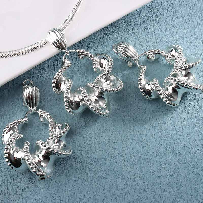 Wedding Bridal Jewelry Set Silver Color Hoop Earrings Brazilian Women s Accessories Twist Pendant Necklace Jewellery 220716
Wedding Bridal Jewelry Set Silver Color Hoop Earrings Brazilian Women s Accessories Twist Pendant Necklace Jewellery 220716