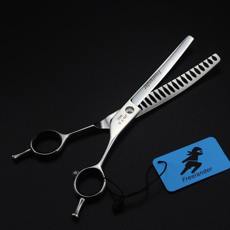 7inch Pet Grooming Curved Thinning Scissor Dog Cat Hair Cut Hairdressing Shear Clipper Professional Fine-toothed teeth 220317