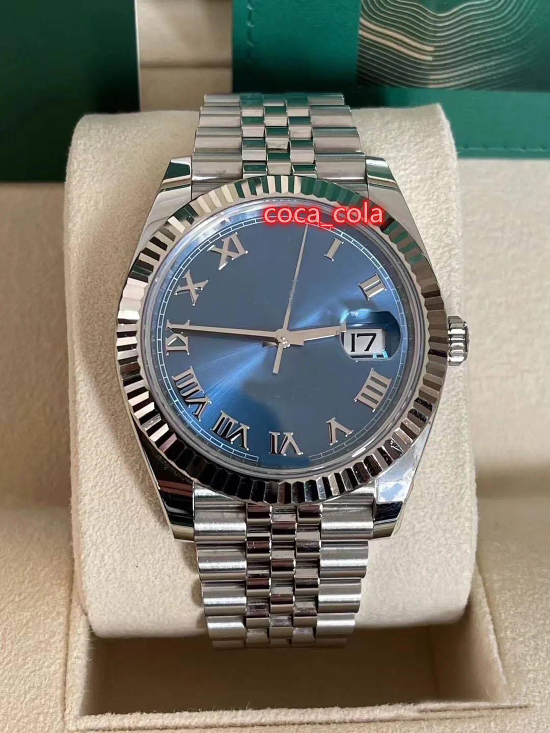 Reinforced true waterproof watch optimum Edition Watches 41mm Blue Roman Gold Bezel on Jubilee Mechanical Automatic BD Men's Watches and clocks with box
Reinforced true waterproof watch optimum Edition Watches 41mm Blue Roman Gold Bezel on Jubilee Mechanical Automatic BD Men's Watches and clocks with box