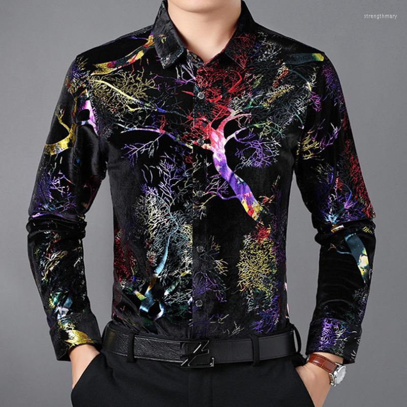 Men's Dress Shirts Luxury Gold Velvet Men's Casual Print Long Sleeve Shirt Men Shiny Tuxedo Camisa MasculinaMen's Stre22, Purple
Men's Dress Shirts Luxury Gold Velvet Men's Casual Print Long Sleeve Shirt Men Shiny Tuxedo Camisa MasculinaMen's Stre22, Purple