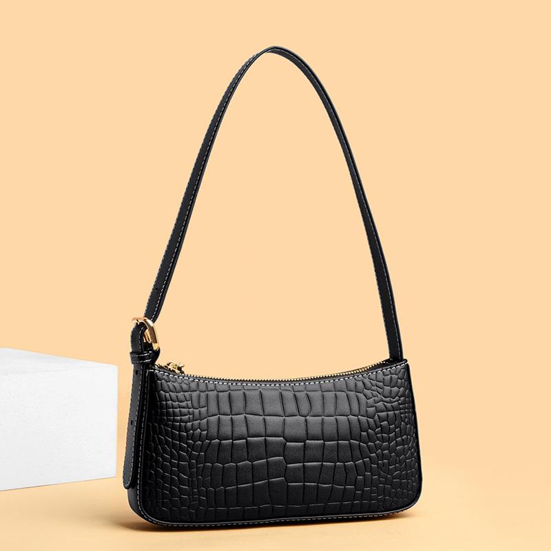 Evening Bags Underarm For Women Cow Leather Handbag Purse Solid Alligator Zipper Female Crossbody Shoulder Bag 2022 Sac A Main FemmeEvening, Black
Evening Bags Underarm For Women Cow Leather Handbag Purse Solid Alligator Zipper Female Crossbody Shoulder Bag 2022 Sac A Main FemmeEvening, Black