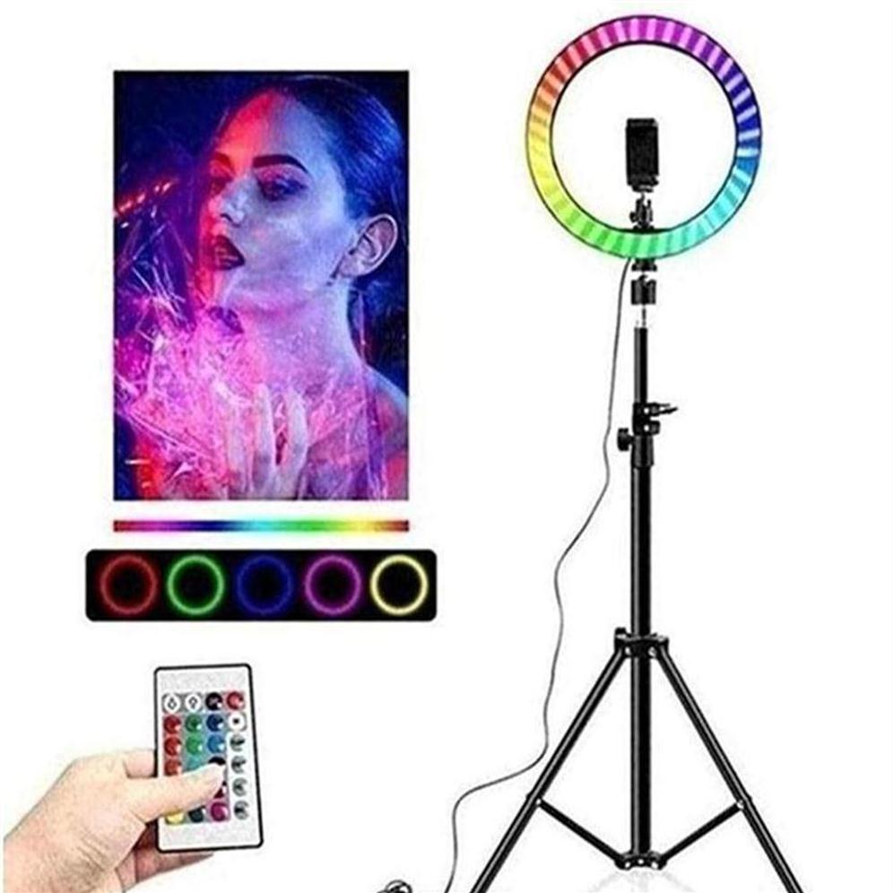 RGB Colorful LED Ring Light 10 Inch 160CM Stand Rainbow Ringlight USB With Phone Stand 16 Light Colors For Live Broadcast Po242c2586
RGB Colorful LED Ring Light 10 Inch 160CM Stand Rainbow Ringlight USB With Phone Stand 16 Light Colors For Live Broadcast Po242c2586