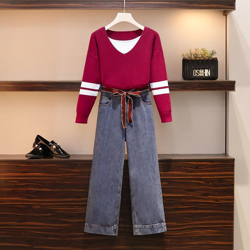 Casual Dresses Show Thin Film In The Big Yards Fall And Winter Of Female Loose Fat Younger Sister, All Three Brim Age, A pair of jeans 
Casual Dresses Show Thin Film In The Big Yards Fall And Winter Of Female Loose Fat Younger Sister, All Three Brim Age, A pair of jeans