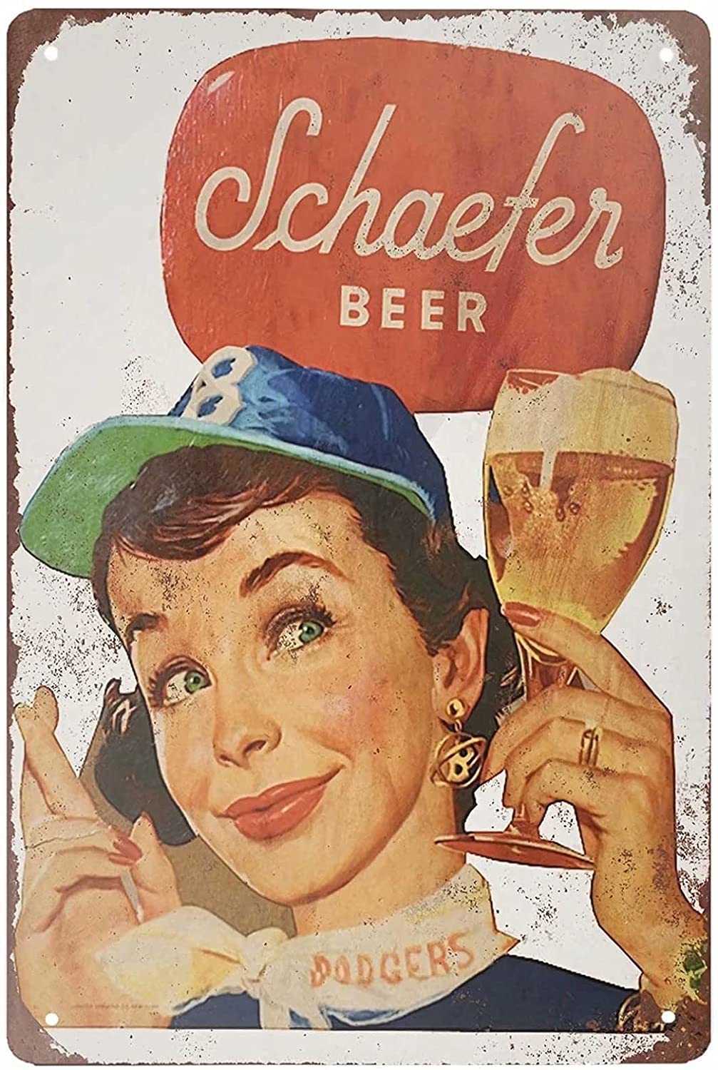Retro Tin Sign Scha… - image