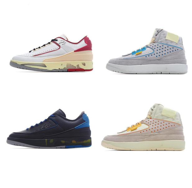 High Quality Jumpman 2 Men Basketball Shoes Designer Sneakers Low SP Union X 2s Grey Fog Chicago Rubber Sole Varsity Royal Red Thick Sole Chaussures Trainers, Green
High Quality Jumpman 2 Men Basketball Shoes Designer Sneakers Low SP Union X 2s Grey Fog Chicago Rubber Sole Varsity Royal Red Thick Sole Chaussures Trainers, Green