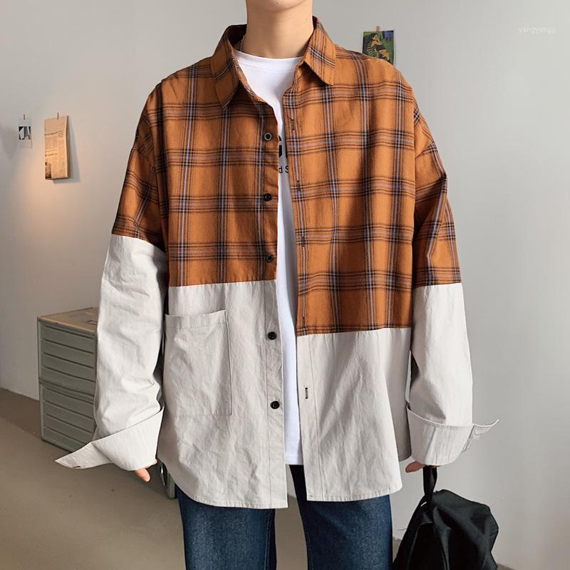 Men's Casual Shirts 2022 Korean Fashion Harajuku Plaid Patchwork Long Sleeve Shirt Retro Button Plus Size 5XL, Green
Men's Casual Shirts 2022 Korean Fashion Harajuku Plaid Patchwork Long Sleeve Shirt Retro Button Plus Size 5XL, Green