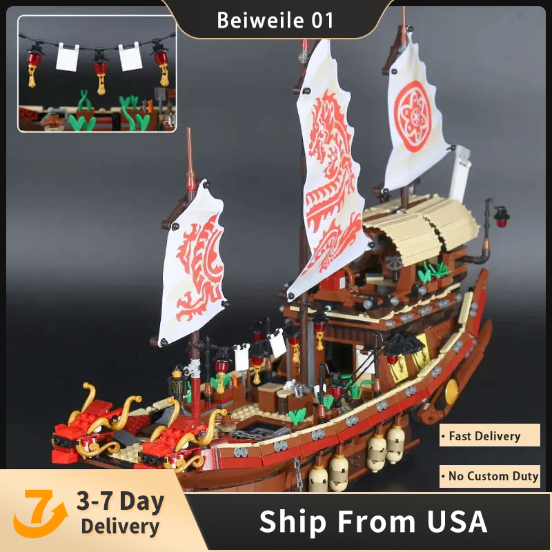 LEPIN 06057 Ninjago Block Series Destiny's Bounty Model Building Blocks 2295pcs Bricks Education Toys Compatible 70618 
LEPIN 06057 Ninjago Block Series Destiny's Bounty Model Building Blocks 2295pcs Bricks Education Toys Compatible 70618