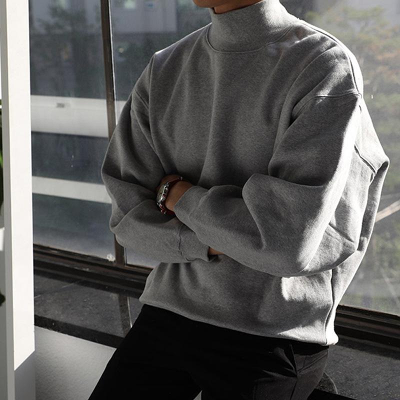 Men's Hoodies & Sweatshirts Sweatshirt Men's Long-sleeved Loose Korean Style Autumn Trend Plus Fleece Turtleneck Jacket Men ClothingMen', Black
Men's Hoodies & Sweatshirts Sweatshirt Men's Long-sleeved Loose Korean Style Autumn Trend Plus Fleece Turtleneck Jacket Men ClothingMen', Black