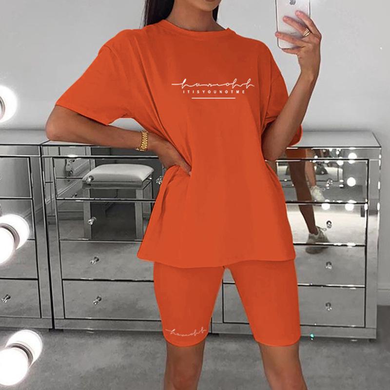 Women's Tracksuits Summer Women Short Sleeve Shorts 2 Piece Sets Elastic Waist Casual Letter Print Sporty Biker Streetwear Drop 2022Women's, Khaki
Women's Tracksuits Summer Women Short Sleeve Shorts 2 Piece Sets Elastic Waist Casual Letter Print Sporty Biker Streetwear Drop 2022Women's, Khaki