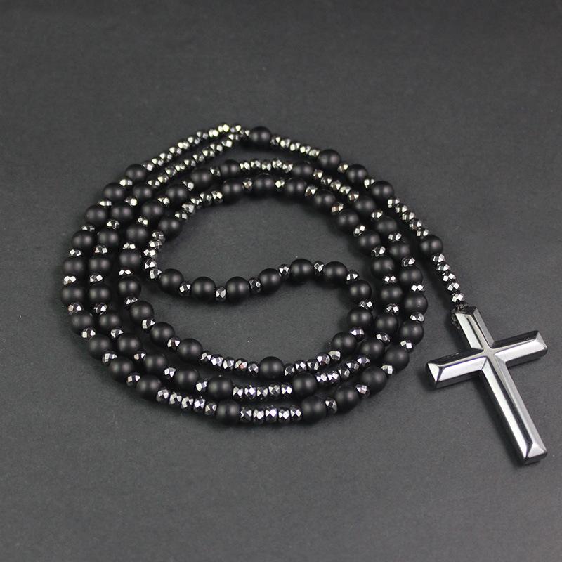 Pendant Necklaces Hematite Health Men's Cross Rosary Beaded Crucifix Necklace For Him Father Religious Jewelry GiftPendant
Pendant Necklaces Hematite Health Men's Cross Rosary Beaded Crucifix Necklace For Him Father Religious Jewelry GiftPendant