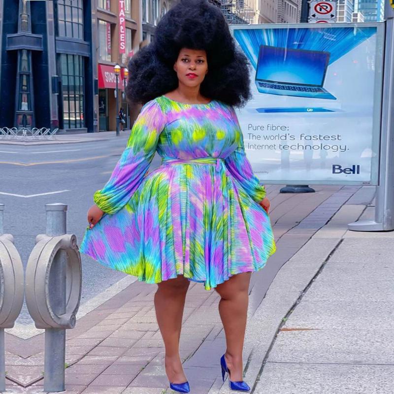 Plus Size Dresses Women Long Sleeve Round Neck Dress Floral Printed Swing Casual Loose, Picture
Plus Size Dresses Women Long Sleeve Round Neck Dress Floral Printed Swing Casual Loose, Picture