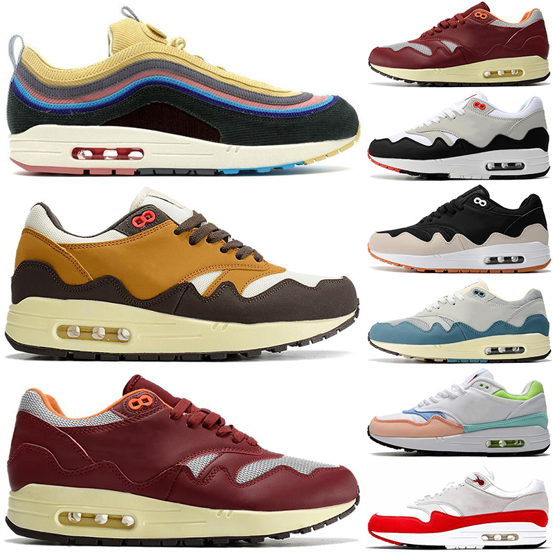 Sean Wotherspoon 1 87 airmaxs running shoes air men women max Noise Aqua Monarch Black White Obsidian Rush Maroon Obsidian mens trainers sports fashion, #21 40-45
Sean Wotherspoon 1 87 airmaxs running shoes air men women max Noise Aqua Monarch Black White Obsidian Rush Maroon Obsidian mens trainers sports fashion, #21 40-45