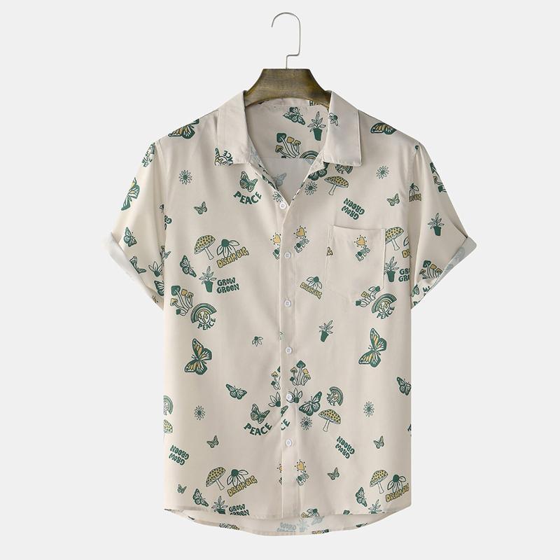 Men' Casual Shirts Hawaiian Print Summer Short Sleeve For Men Streetwear Slim Fit Harajuku Male Blouse Top Chemise Homme, Green
Men' Casual Shirts Hawaiian Print Summer Short Sleeve For Men Streetwear Slim Fit Harajuku Male Blouse Top Chemise Homme, Green