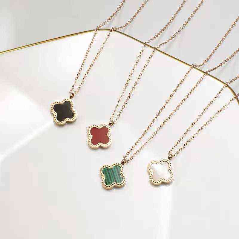 Luxury Deisgn Double Side Clover Pendant Necklace Gold Stainless Steel Jewelry for Women Gift
Luxury Deisgn Double Side Clover Pendant Necklace Gold Stainless Steel Jewelry for Women Gift