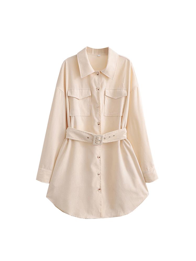 Women' Jackets Women Beige Corduroy Coat Autumn Winter Turn-down Collar Single Breasted Coats With Belt 2022 Long OutwearWomen
Women' Jackets Women Beige Corduroy Coat Autumn Winter Turn-down Collar Single Breasted Coats With Belt 2022 Long OutwearWomen