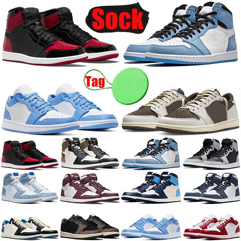 Jumpman 1s basketball shoes for mens womens travis scotts 1 lows Patent Bred highs Hyper Royal University Blue Dark Mocha men trainers sports sneakers runners, #14 pollen
Jumpman 1s basketball shoes for mens womens travis scotts 1 lows Patent Bred highs Hyper Royal University Blue Dark Mocha men trainers sports sneakers runners, #14 pollen