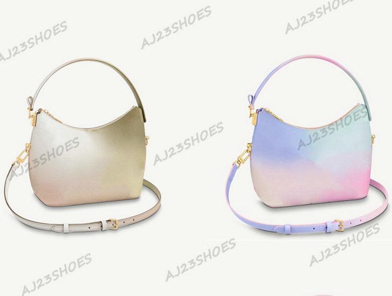 Luxury Brand Hobo Women Marshmallow hobo bag m46080 Sunrise Pastel Spring in the city Pink/blue Cream/Saffron gradient pattern Crossbody bags WCRL, 01
Luxury Brand Hobo Women Marshmallow hobo bag m46080 Sunrise Pastel Spring in the city Pink/blue Cream/Saffron gradient pattern Crossbody bags WCRL, 01