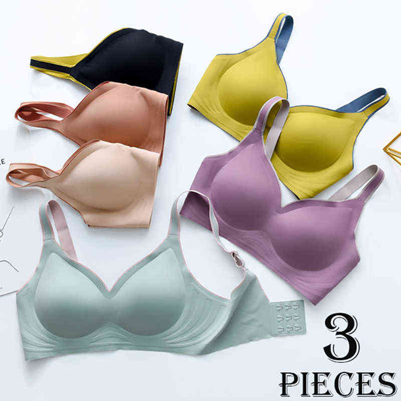 3pcs New Color Latex Underwear Gradient Jelly Strap Anti-skipping Bra No Steel Ring Beauty Back For Women 6 Colors Available T220726, Xxl
3pcs New Color Latex Underwear Gradient Jelly Strap Anti-skipping Bra No Steel Ring Beauty Back For Women 6 Colors Available T220726, Xxl